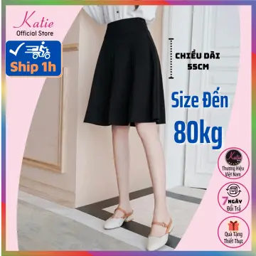 Chân váy xếp ly dài màu đen CV06-02 | Thời trang công sở K&K Fashion