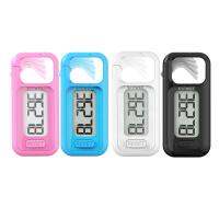 Pedometer 3D สำหรับการเดินด้วยจอแสดงผลขนาดใหญ่ที่ถูกต้องขั้นตอนที่เรียบง่ายเคาน์เตอร์ที่มีคลิปที่ถอดออกได้และเชือกเส้นเล็กสำหรับผู้ชายผู้หญิงและเด็ก