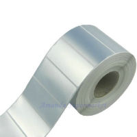 Silver PET Label Sticker 60*30mm 1000pcsRoll Thermal Transfer Silver PET Label Waterproof Tearproof Oilproof Barcode Label