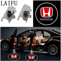 LAIFU ไฟ LED ติดประตูรถยนต์โคมไฟอัตโนมัติโลโก้ต้อนรับสำหรับ HONDA Odyssey SPIRIOR CRZ Elysion