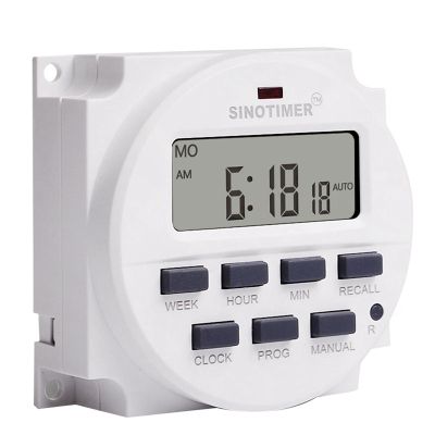 SINOTIMER TM618H Volt Voltage Output Digital 7 Days Weekly Programmable Timer Switch Time Relay Controller Timer