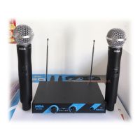 ?BigSale! ไมโครโฟน MBA ไมค์โครโฟนไร้สาย ไมค์ลอยคู่ VHF Wireless Microphone รุ่น MIC-888A V1 ส่งเร็ว? ไมโครโฟนมีสายไมโครโฟนจิ๋ว