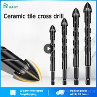 3-12mm Cross Hex Tile Drilling Bits Alloy Carbide Point For Glass Cement Metal Ceramic Wood Plastic Hole Opener Hand Tools Kit