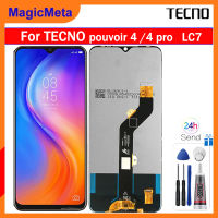 MagicMeta จอ LCD แบบดั้งเดิม7.0 "สำหรับ Infinix Tecno Pouvoir 4 LC7/Pouvoir 4 Pro จอแสดงผลพร้อมแผงสัมผัส Digitizer สำหรับ Tecix Pouvoir 4 Pro