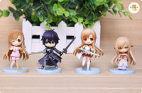 Sword Art Online figure SAO Kirito Asuna Celikalifa โมเดลซอร์ดอาร์ตออนไลน์ ฟิกเกอร์ โมเดล อาสึนะ คิริโตะ ของเล่น อนิเมะ 4 ชิ้น/เซ็ต ของสะสม ของเล่น ของเล่นถูกๆ ของเล่นเด็ก  ??