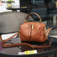 Boston pillow bag 2023 new leather large handbag bag lady aslant single shoulder bag joker broadband