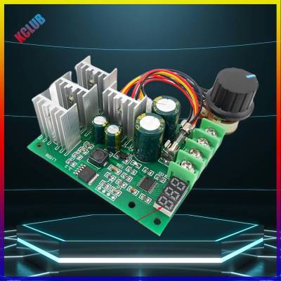 DC6-60V PWM จอแสดงผลตัวคุมมอเตอร์ดิจิตอล30A ควบคุมความเร็ว PWM ไดรฟ์โมดูล6V 12V 24V 36V 48V โมดูลอุปกรณ์ควบคุมมอเตอร์กระแสตรงที่รวมสายสกรู