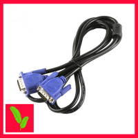 BAITONG สายต่อจอ VGA Monitor สายเส้นสีดำ แข็งแรง MaleTo Male 3 + 5 Pin สายVGA สายยาว 1.5 เมตร