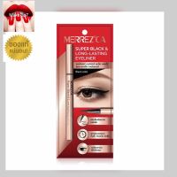 MERREZCA SUPER BLACK &amp; LONG-LASTING EYELINER เมอร์เรซกา อายไลเนอร์ ซุปเปอร์ แบล็ค แอนด์ ลอง-ลาสติ้ง กันน้ำ กันเหงื่อ ไม่เยิ้ม