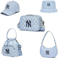 MLB NY 2022ใหม่สีฟ้า NY กระเป๋ากล้องเอวกระเป๋าถังกระเป๋าผู้ชายและผู้หญิงที่เรียบง่าย NY เต็มมาตรฐานใต้วงแขนกระเป๋า