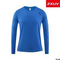 120g กีฬาของดีเทศกาลแขนยาว ZXUV แขนไหล่วิ่งสำหรับผู้ชาย T เสื้อเชิ้ตลายตารางใส่ฤดูใบไม้ร่วง