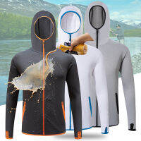 ผ้าไหม AIce กันน้ำตกปลาผู้ชายเสื้อผ้า Tech Hydrophobic เสื้อผ้ายี่ห้อรายการ Kleding Outdoor Camping Hooded JacketsM