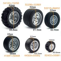 Technical Tire Wheel Hub DIY Bricks Car Truck Construction Building blocks Tech Parts 32019 86652 56908 45982 41897 56908 54120 Building Sets