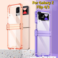 HOCE เคสซิลิโคนโทรศัพท์สีแท้สำหรับ Samsung Galaxy Z Flip4 Flip3พร้อมบานพับปกป้องเต็มรูปแบบสำหรับ Z Flip4 Flip3 Cornor ฝาครอบกันการ Zflip3 Zflip4