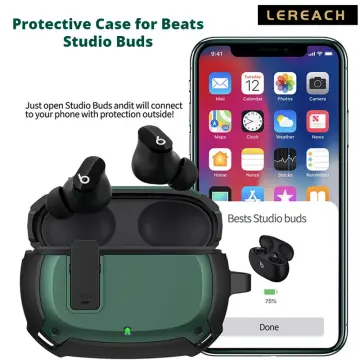 Case for Beats Studio Buds 2021 Silicone Shockproof Earbuds Cover with  Keychain