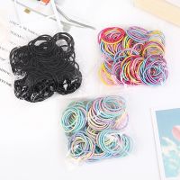 ◕☾ 100pcs/lot 3CM Hair Accessories Girls Rubber bands Scrunchy Elastic Hair Bands kids baby Headband decorations ties Gum for hair