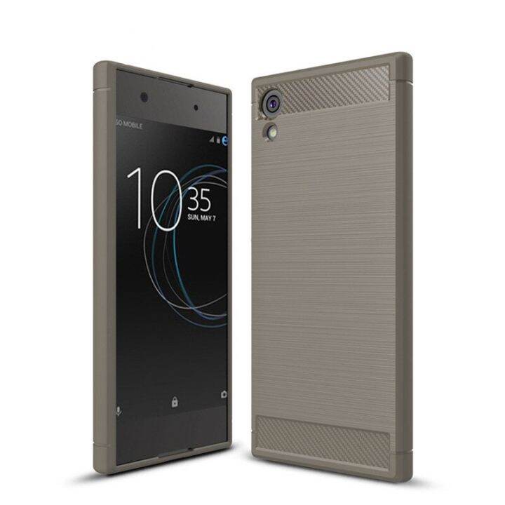 เคสกันกระแทกสไตล์ใหม่สำหรับ-sony-xperia-xa1-g3112-g3116โทรศัพท์ซิลิโคนเคสสำหรับ-sony-เคลือบเงา-sony-xperia-xa1เคสคาร์บอนไฟเบอร์