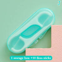 [Gorgeous] Hot Sale 10ชิ้น/กล่อง dental Floss sticks BOX interdental แปรงทิ้งฟันไหมขัดฟัน