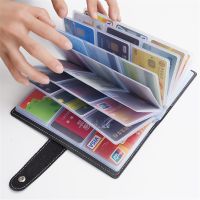 【CW】✜  Leather Cards ID Credit Card Holder Book Organizer Business Wallet