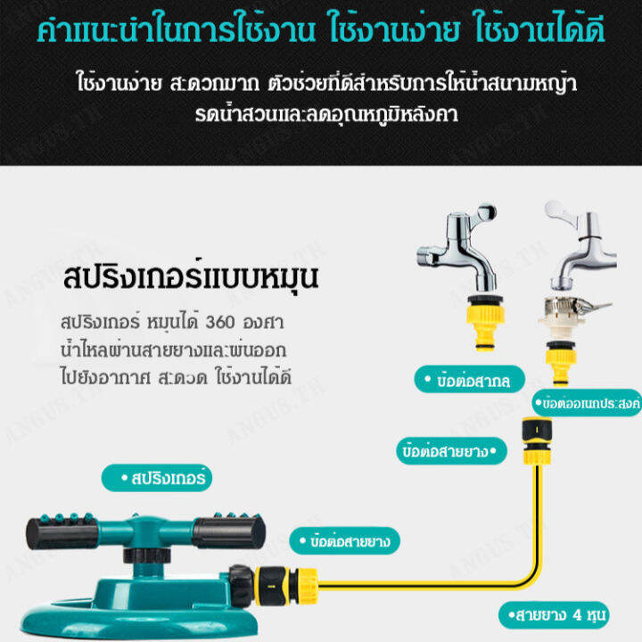 angus-ท่อน้ำหมุนอัตโนมัติ-องศาสำหรับสวนสวนและสวนผัก