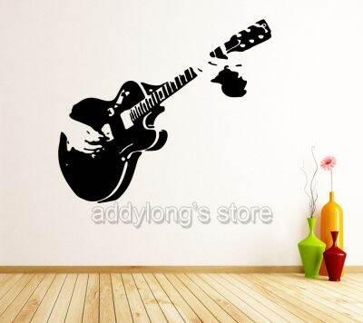 【CW】 Wallpaper Guitarist Music Wall Stickers Mural Decals Decal