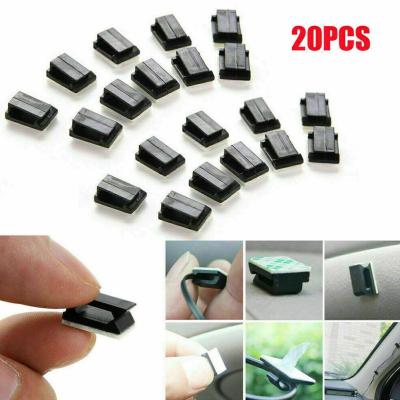 20Pcs Adhesive Wire And Cable Holder Tie Clip Organizer Universal Clip Steering Drop LED Gear ESC Clamp L9U2