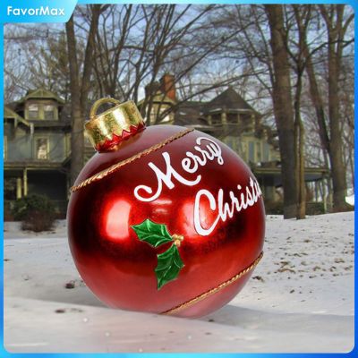 FavorMax ลูกบอลเป่าลมตกแต่งเทศกาลคริสต์มาสเครื่องประดับวันคริสต์มาส60CM ลูกบอลคริสต์มาส