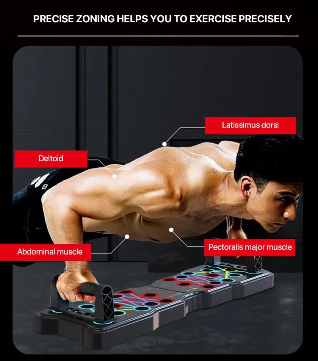 Coolrich Multifunction Push Up Board Rack System Body Fitness Exercise