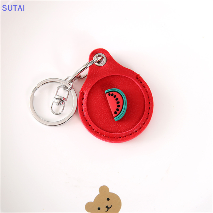 lowest-price-sutai-พวงกุญแจหนัง-pu-น่ารักป้องกันประตูล็อคควบคุมการเข้าถึงแท็กกระเป๋าใส่บัตรพวงกุญแจแหวน