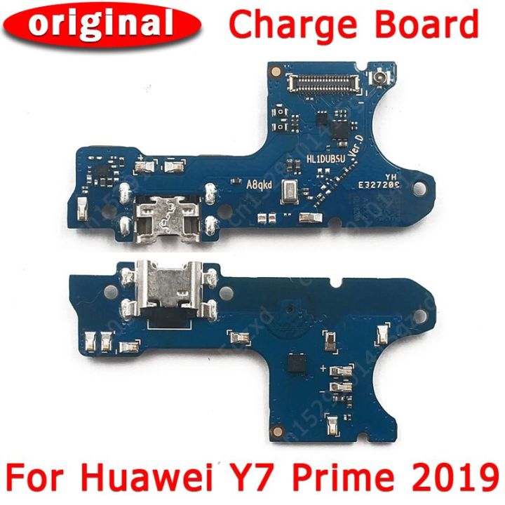 ชาร์จพอร์ตเดิมสำหรับ Y7เฉพาะ Y7prime USB บอร์ดซ่อมโทรศัพท์มือถือตัวเชื่อมต่อแบบแท่นยืดหยุ่น PCB อะไหล่ทดแทน
