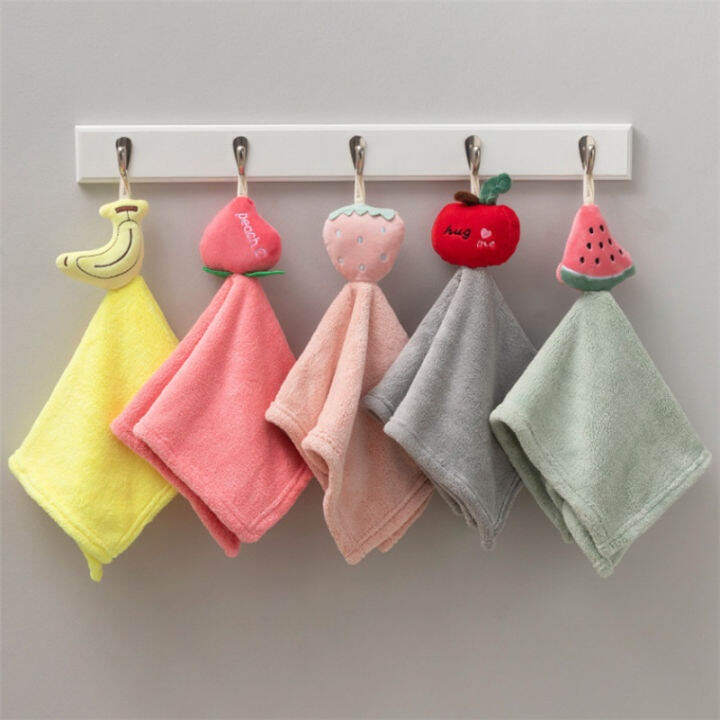 40x40cm-fruit-pattern-hand-towel-kindergarten-hanging-cartoon-super-cute-coral-fleece-kitchen-rag-towel