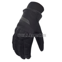 H2O Leather Gloves Touch Screen Mens Winter Guantes Motorcycle Keep Warm Windproof Moto Adult Black Luvas