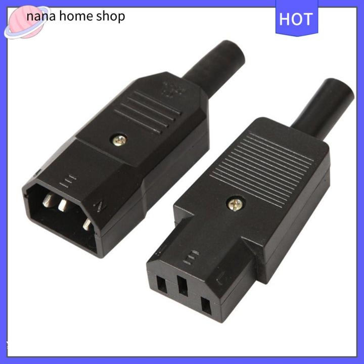 LUAN300603 3Pcs Male Female AC Plug Socket Power Connector C13 C14 AC ...