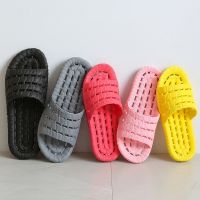 ♞ Couples Indoor Eva Home Hotel Sandals and Slippers Women Summer Non-slip Bathroom Home Slippers Men Flat Shoes Unisex