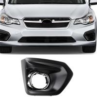 1Pair Front Bumper Fog Light Trim Cover 57731FJ000 57731FJ010 for Impreza 2012-2014 Foglamp Chrome Grille Frame