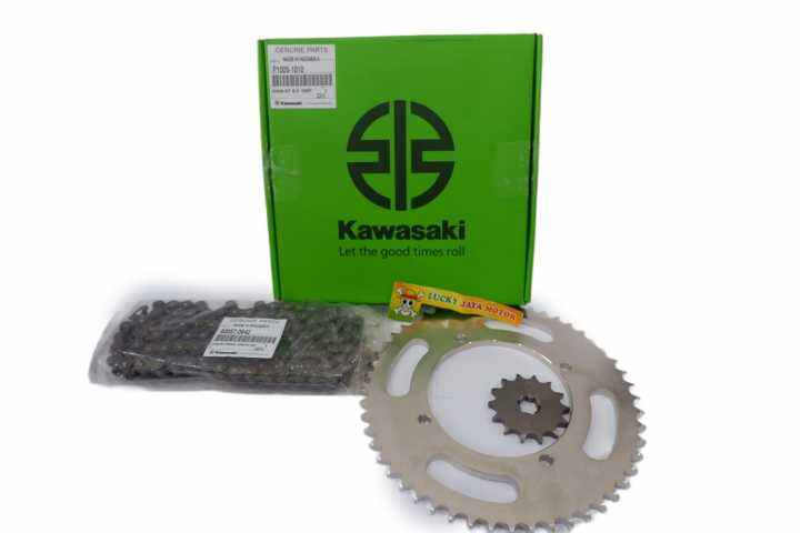 Gearset Girset Chainkit Gear Gir Set Rantai Klx 150 Bf Original