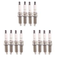 12 Pcs Car Metal Spark Plug Iridium Platinum Spark Plug 95770 ILZKBR7B8DG 0242129512, for Peugeot Citroen Mini Cooper