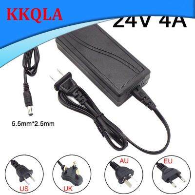 QKKQLA 24V 4A 4000Ma Ac 110V 220V To Dc 24V 4A Adapter Power Supply Converter Charger Switch Led Transformer Charging