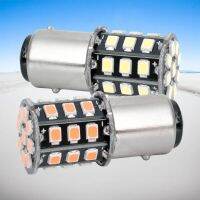 2ชิ้น P21 1157 BAY15D/5W 33 SMD 2835 LED สีแดงรถหลอดไฟแบบหางสีขาว2X 21/5W ไฟเบรคไฟตัดหมอกรถยนต์ตอนกลางวัน12V