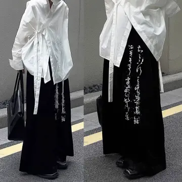 Japanese women Yohji Yamamoto style loose wide-leg pants casual