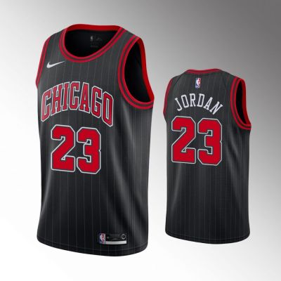 Ready Stock New Arrival Hot Sale 2019-20 Mens Chicago Bulls 23 Michael Jordann Black Basketball Jersey - Statement Edition