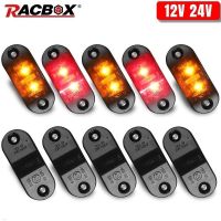 10PCS LED Side Marker Lights 12V 24V Truck Car Warning Tail Light External Lights Trailer Truck Lorry Yellow Red With E4 Mark