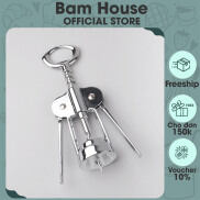 Dụng cụ khui rượu vang inox Bam House cao cấp siêu bền KRS01 Bam House
