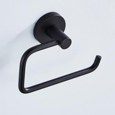 ELLEN Bathroom Hardware Set Black Toilet Paper Holder Towel Holder Robe Hook TiweL Ring Bathroom Accessories ELF2300