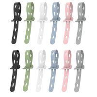 12Pcs Reusable Cable Ties, 10X0.6Inch Elastic Silicone Cord Organizer Straps for Bundling and Organizing Cable Wires