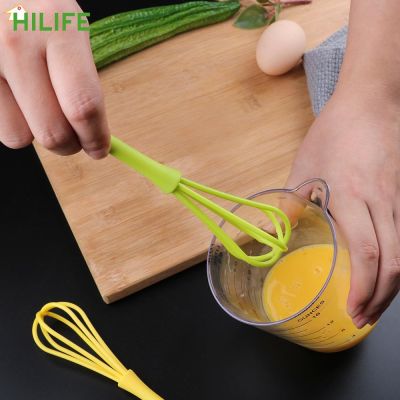 ✵ HILIFE random color Cooking Tool Cream Baking Flour Stirrer Egg Beater Plastic Kitchen Accessories Hand Whisk Mixer for Eggs