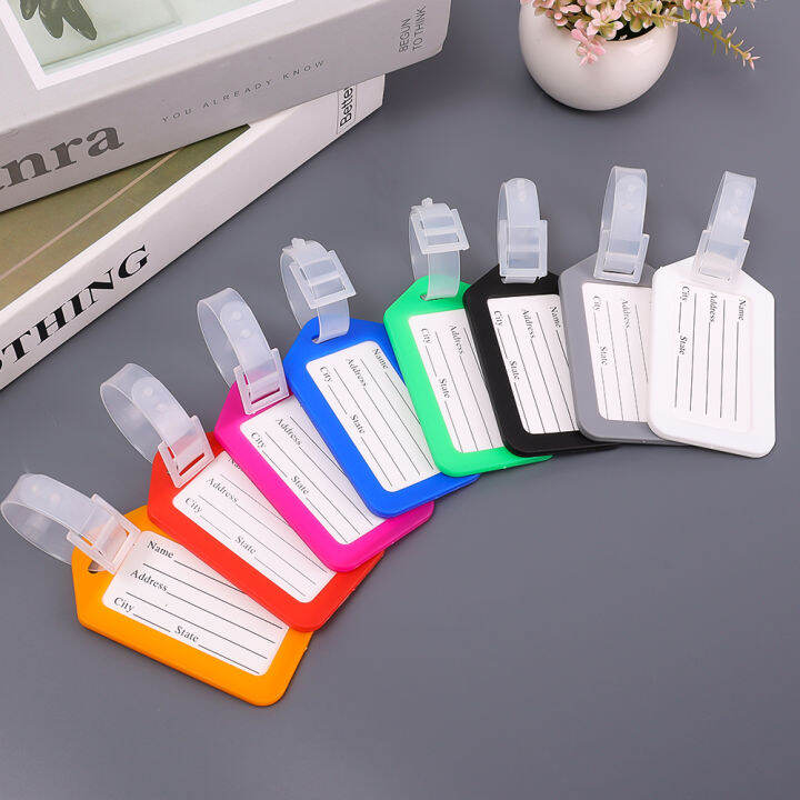 PVC Plastic Luggage Tag Suitcase Tags Lazada