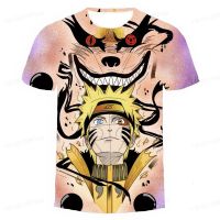 2023 Cartoon T-shirts For Boys Kakashi 3D Naruto Printed T-shirts For Boys Summer Short Sleeved T-shirts Childrens T-shirts