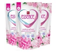 Essence น้ำยาซักผ้า เอสเซ้นซ์ กลิ่น Floral ( สีชมพู ) ชนิดเติม 400 มล. แพ็ค 3 ถุง