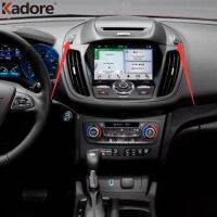 【LZ】▫  Tampa de saída de ventilação para carro guarnição para Ford Kuga Escape 2017 2018 2019 Decoração Matte Acessórios de Interior